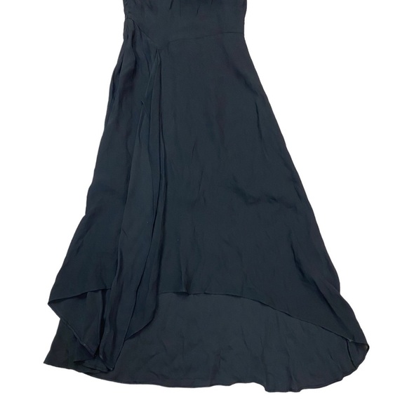 NWT Reiss Ada Asymmetric Hem One Shoulder Dress Black Size 0 - Picture 8 of 9